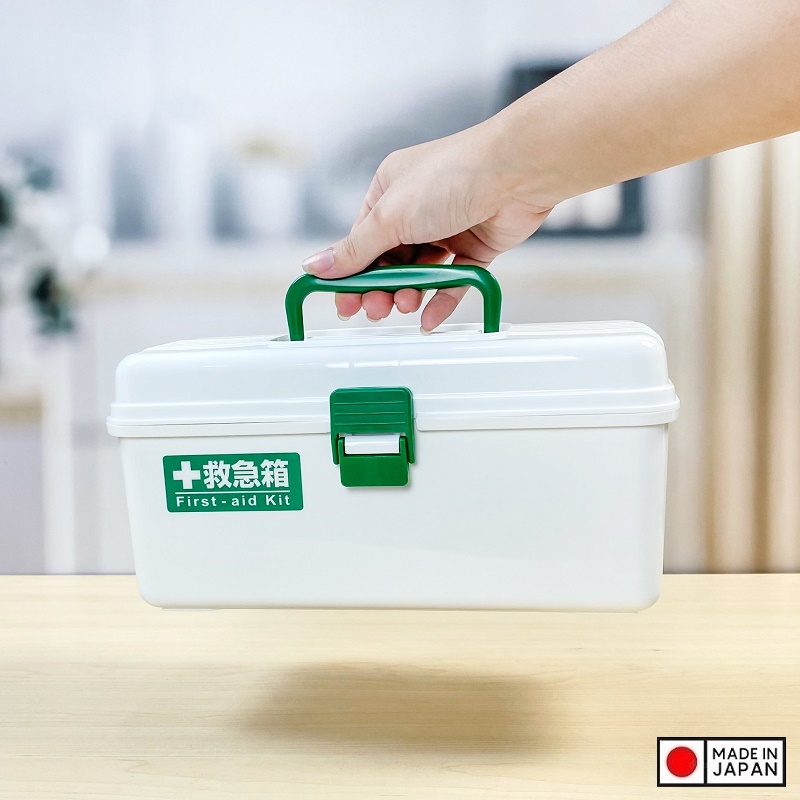 Hộp đựng thuốc &amp; dụng cụ y tế Fudo Giken, thiết kế làm 2 ngăn dễ dàng phân chia đồ - nội địa Nhật Bản