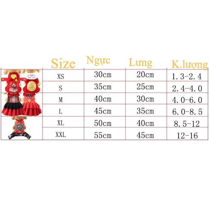 Áo tết dành cho chó mèo, áo ông công ông táo RA07