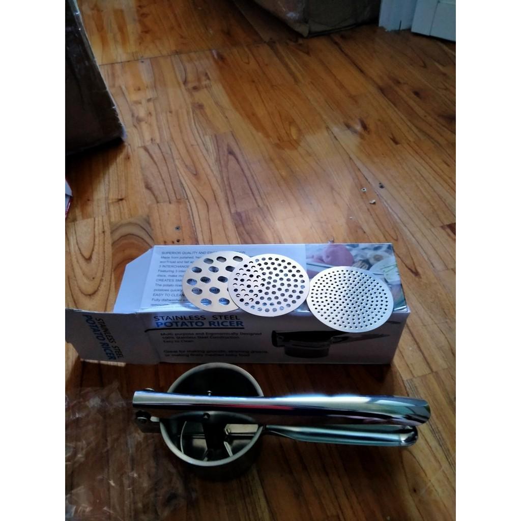 Dụng cụ ép củ quả, làm sợi bún đa năng 3 vỉ khuôn full box