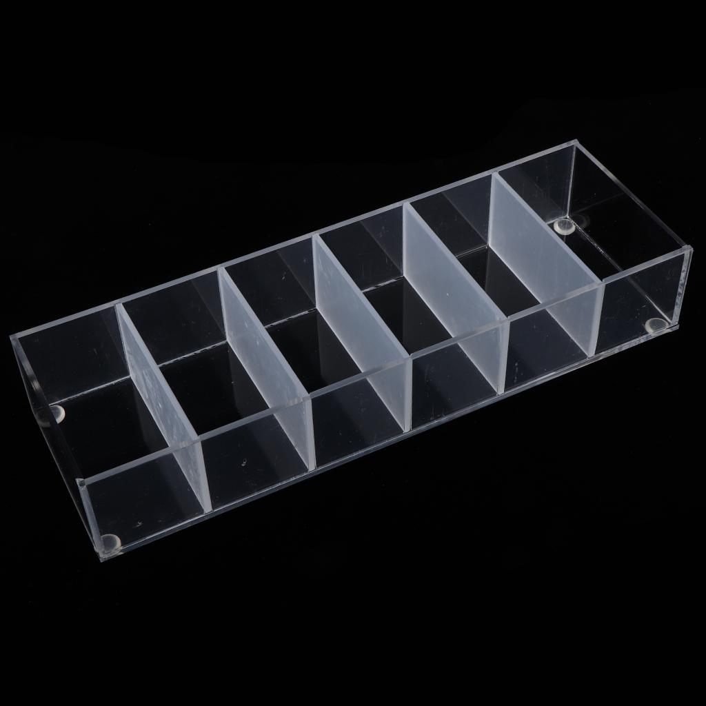 Makeup Organizer Compact Powder Display Holder 6 Slot Acrylic Storage Case