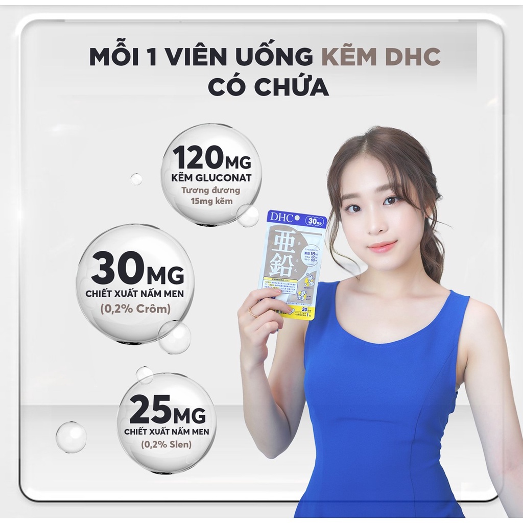 Combo Viên uống DHC Ngừa Mụn, Mờ Thâm 30 Ngày