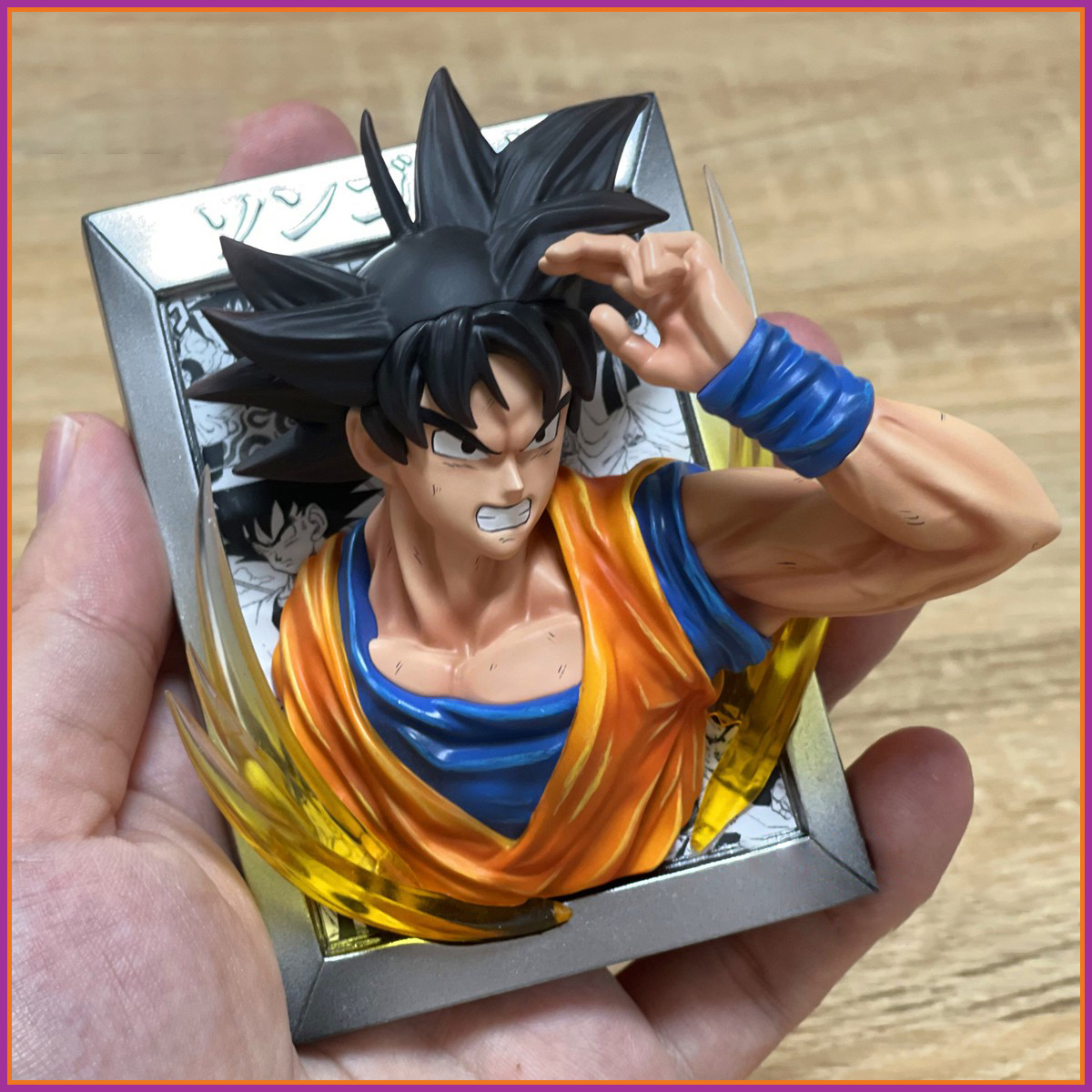 Mô hình tranh 3d songoku vegeta hàng mới siêu nét