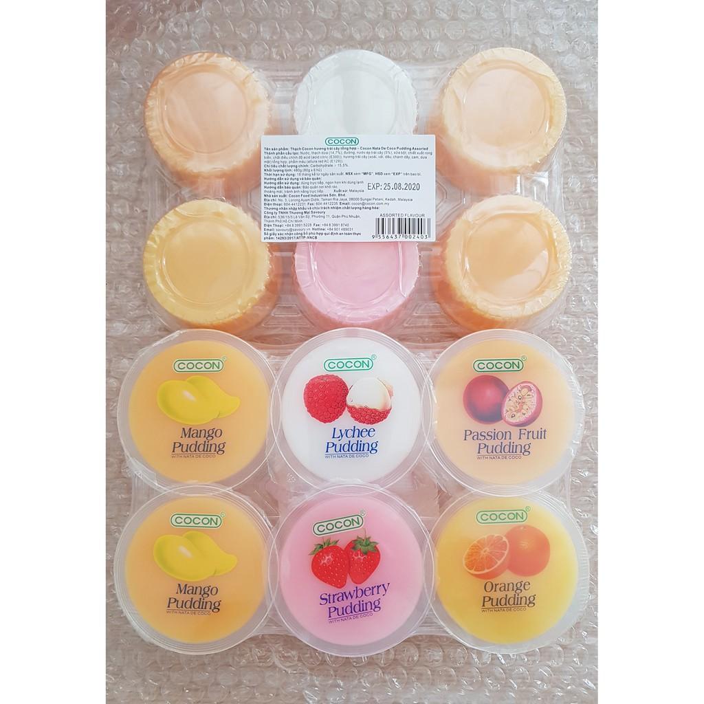 Combo 8 Lốc Thạch 6 Chén Trái Cây Cocon