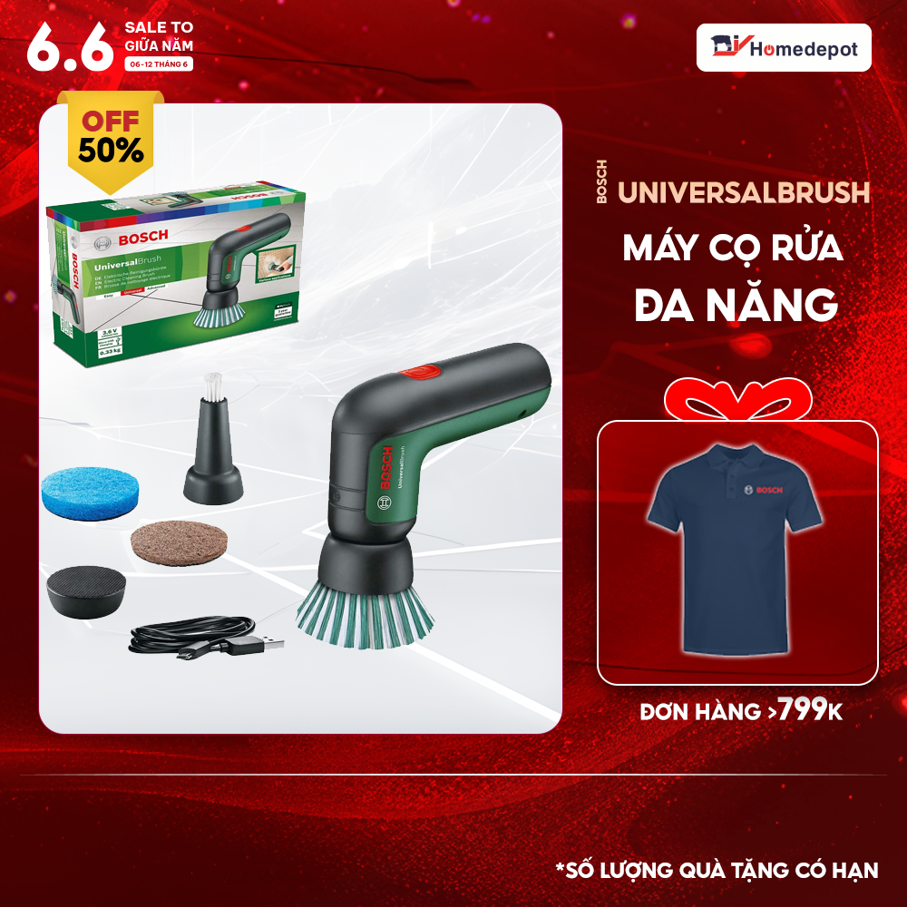 Máy Cọ Rửa Vệ Sinh Đa Năng Bosch 06033E0050