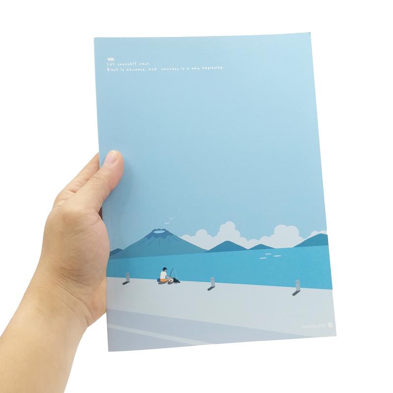 Sổ Sinh Viên Kẻ Ngang Scenery - Morning Glory 10300-87173 - Màu Xanh Biển