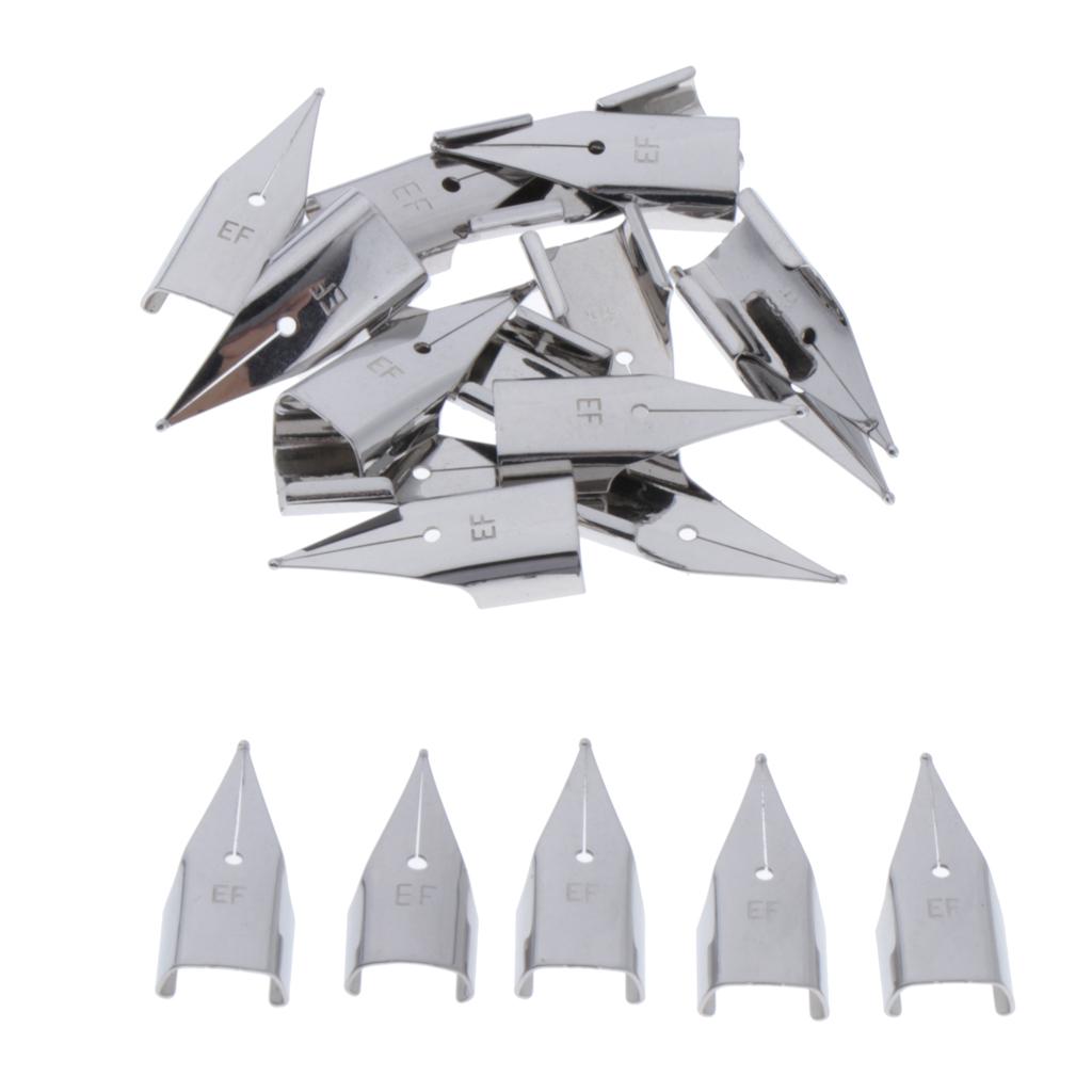 20 Miếng Thép Không Gỉ 0.38mm Bút Đầu Thay Thế Ngòi Nghệ Sĩ Bút Ngòi