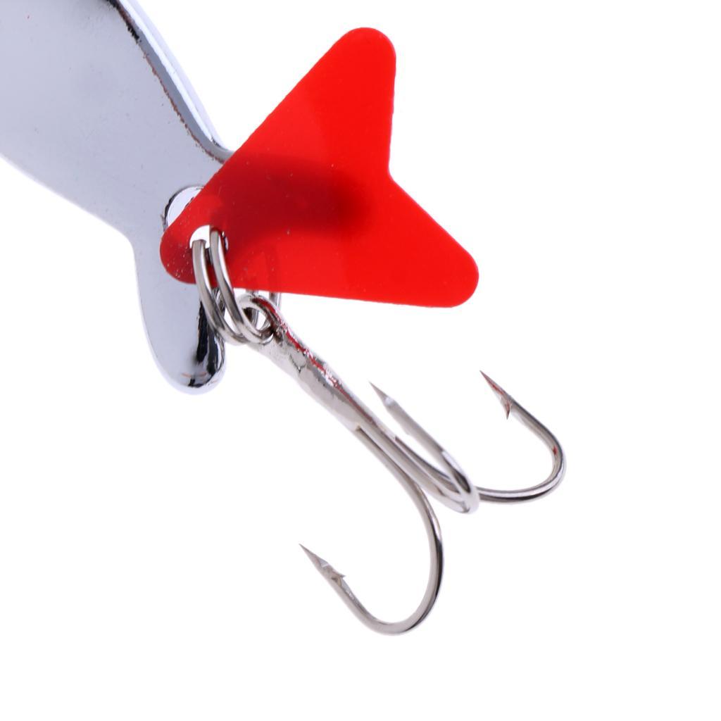 Fishing Bait Fish Sequins Lure Hook Twist Red Heart Spoon Crankbaits Spinner