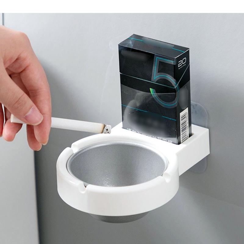 Multifunctional Wall Mounted Stainless Steel Bathroom Storage Rack Ashtray Bathroom Accessories