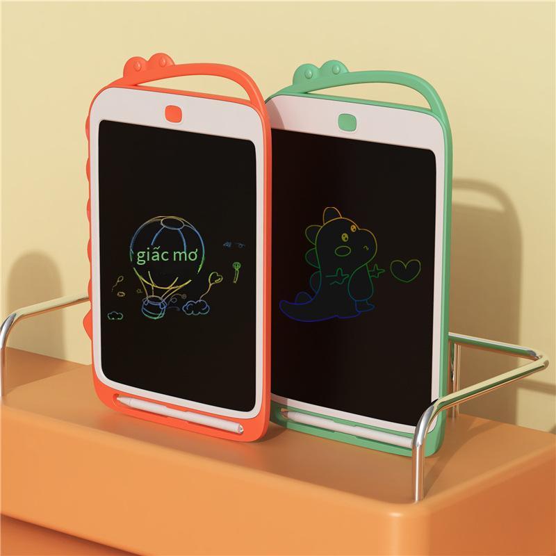 Cung Cấp Tốt Nhất 10/12 Inch Hoạt Hình Tinh Thể Lỏng Bảng Viết Tay Màn Hình LCD Năng Lượng Ánh Sáng Bảng Đen Điện Tử Màu Sắc Nổi Bật Bút Dày Trẻ Em Tranh Graffiti