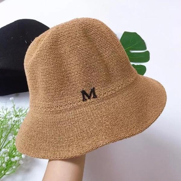 Mũ cối, mũ nón cói chữ M đi biển rộng vành dành cho nữ Fmstyle Shop 206010088