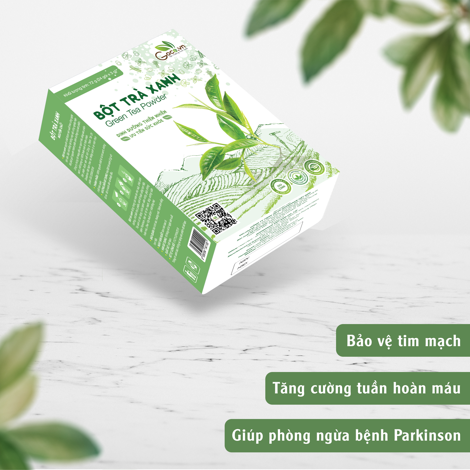 Bột trà xanh nguyên chất Goce - 72g