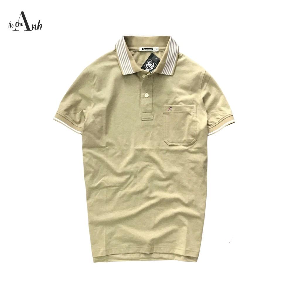 Áo thun nam cổ polo viền sọc cổ áo cực sang trọng chất thun cotton mềm mịn phong cách áo thun nam hiện đại - A016