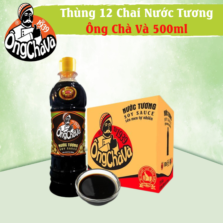Thùng 12 Chai Nước Tương Ông Chà Và 500ml