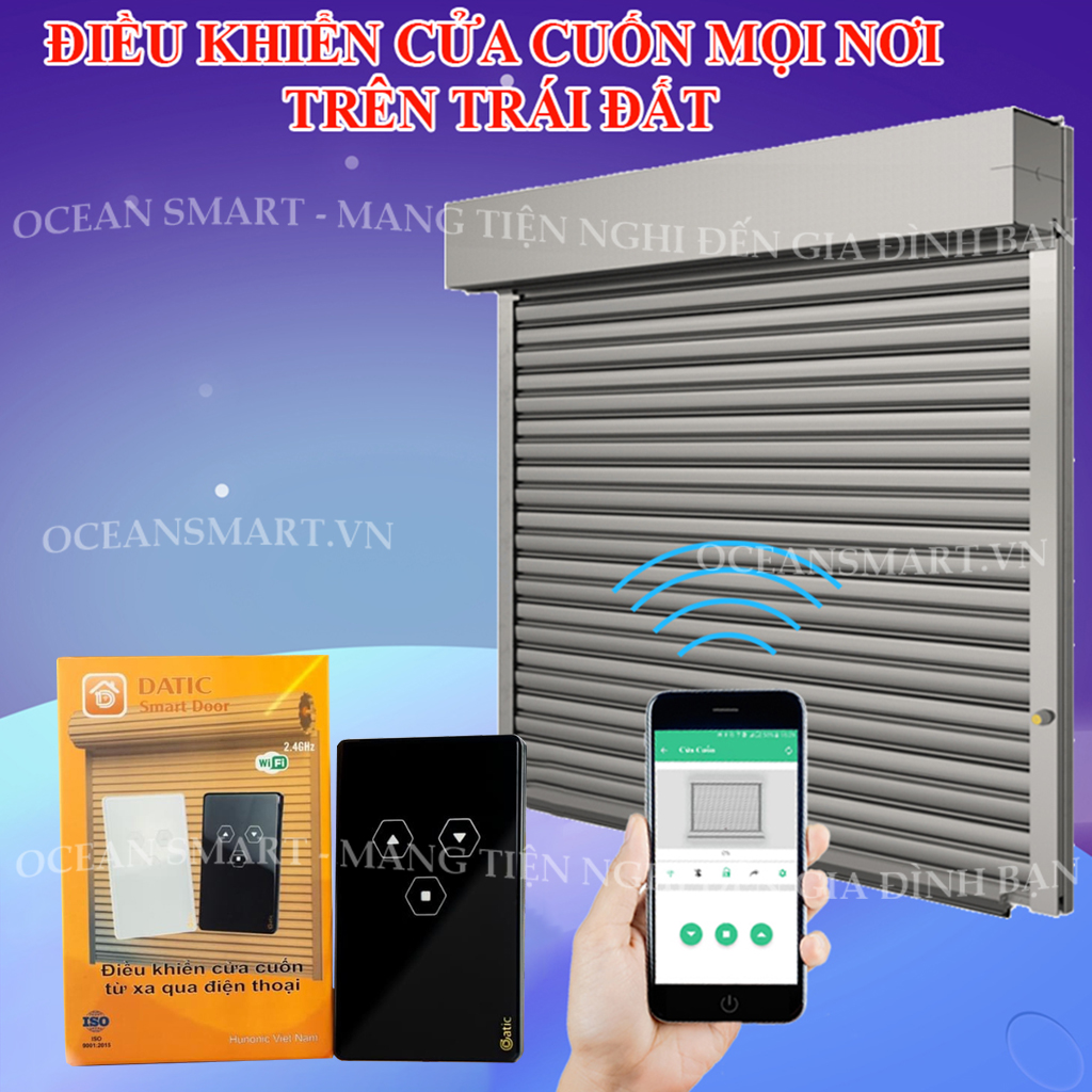 Công Tắc Cửa Cuốn Thông Minh Datic Door, Công Tắc Cửa Cuốn Điều Khiển Từ Xa Bằng Điện Thoại - DTDOOR