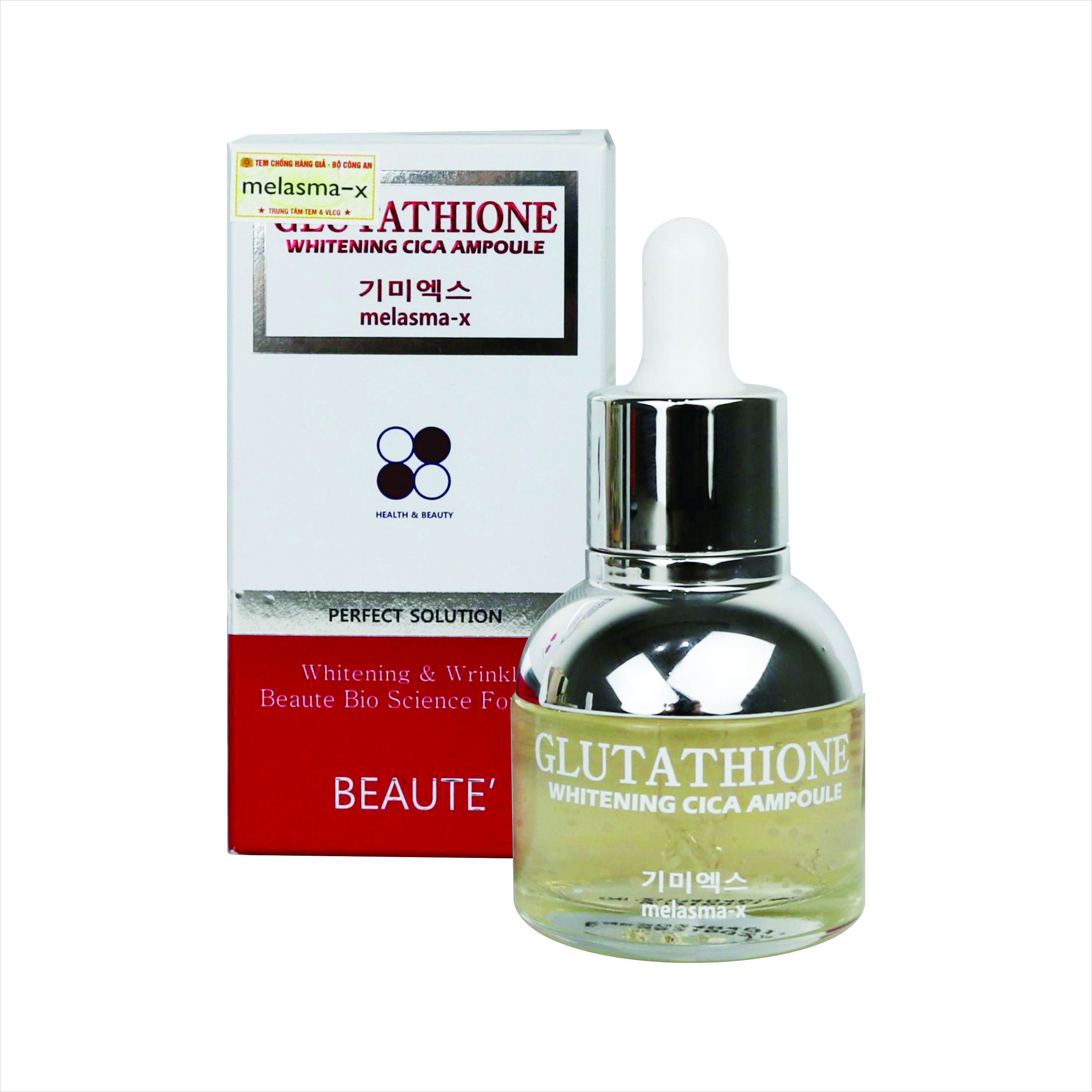 Serum Trắng Da 3D Glutathione Whitening CiCa Ampoule 30ml