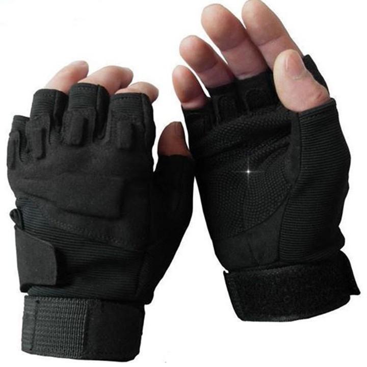 Găng Tay Nam Tập GYM Tập Tạ - Bao Tay Phượt Lính Mỹ Blackhawk Đi Xe Máy Đi Phượt