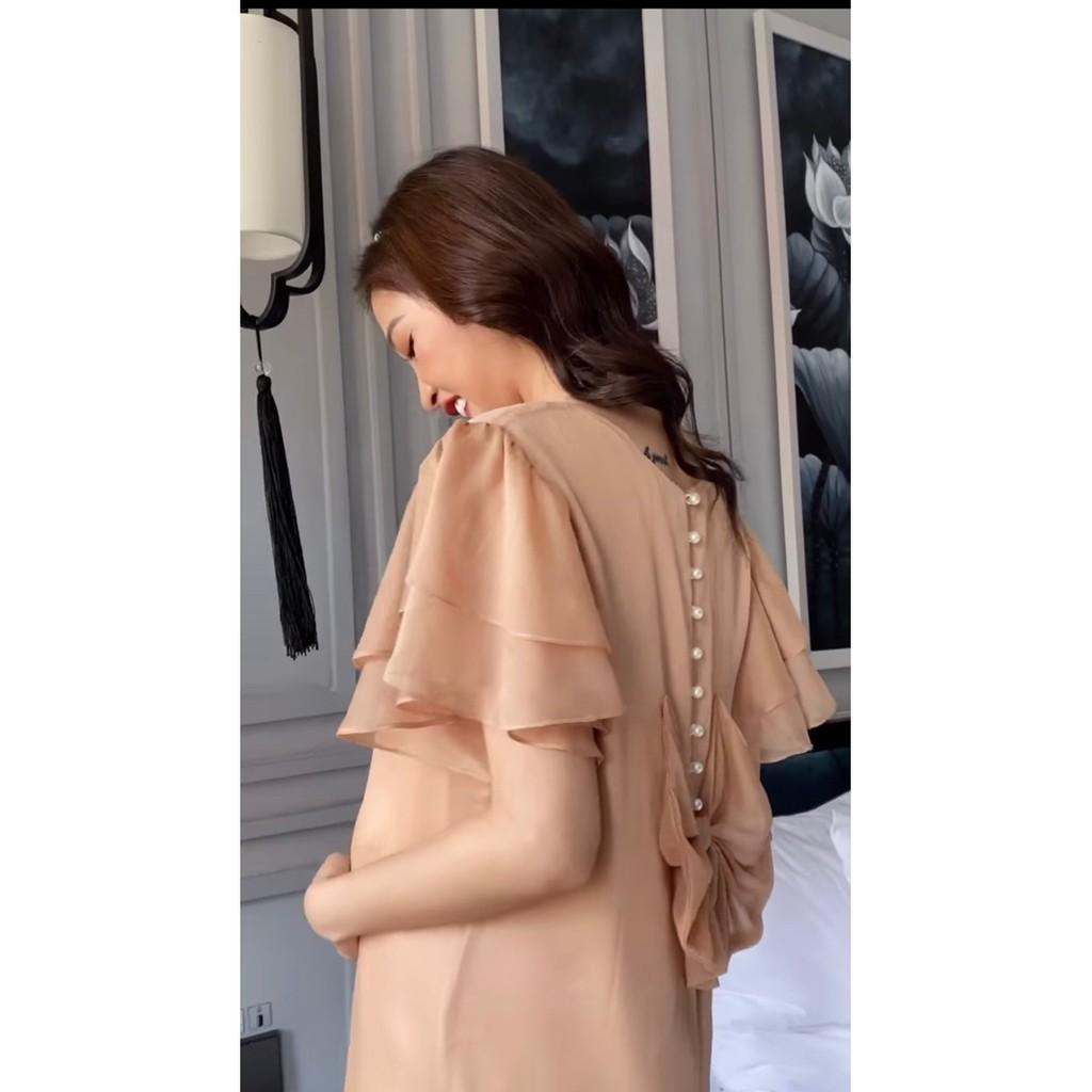 Váy Bầu von siêu nhẹ pga nơ lưng sang chảng cho bầu- chất đẹp giá rẻ
