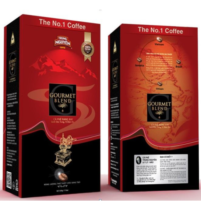 Hình ảnh Combo 2 hộp cafe Gourmet Blend Trung Nguyên ( 500g / hộp )