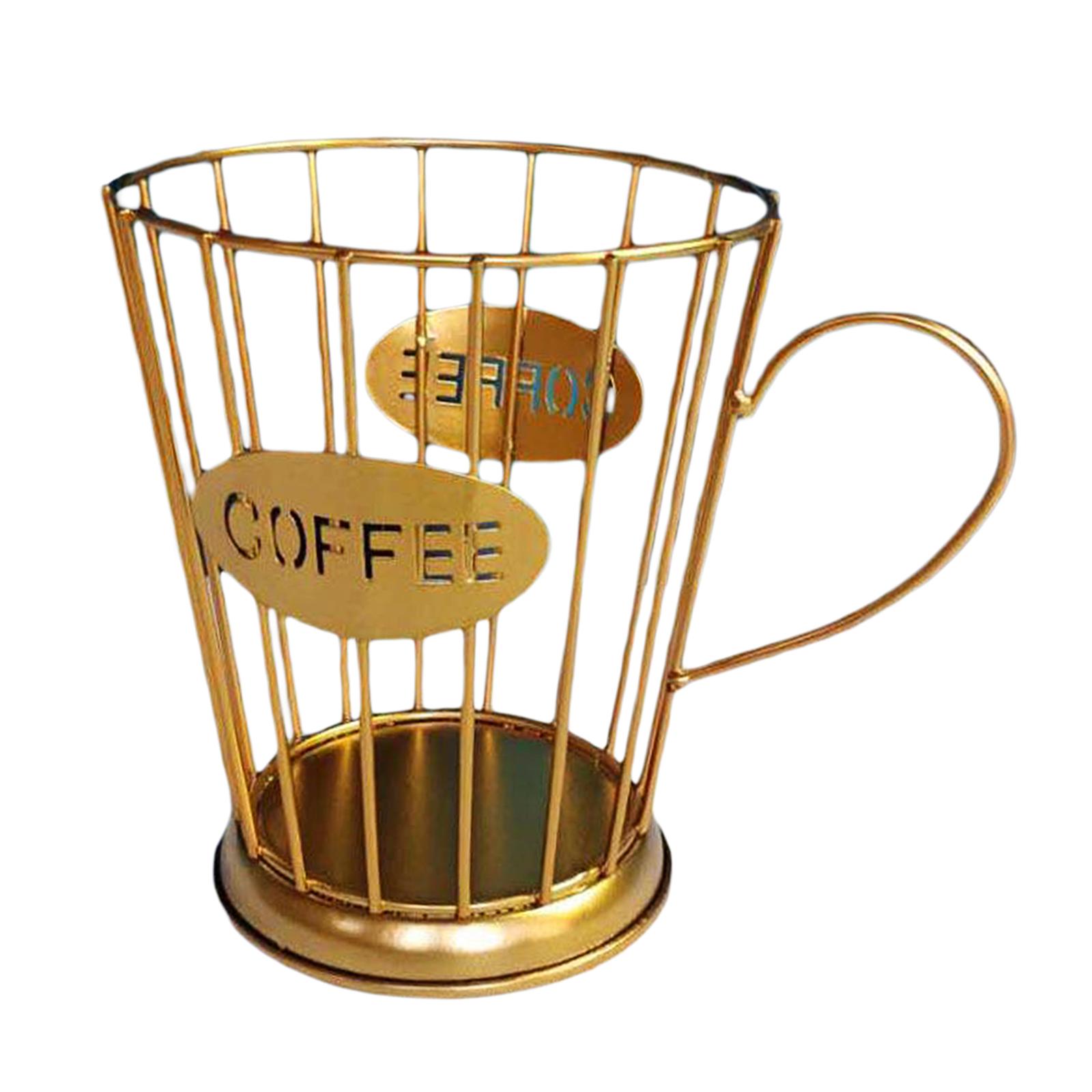 Coffee Capsule Storage Basket Holder Home Kitchen Organizer Black Small