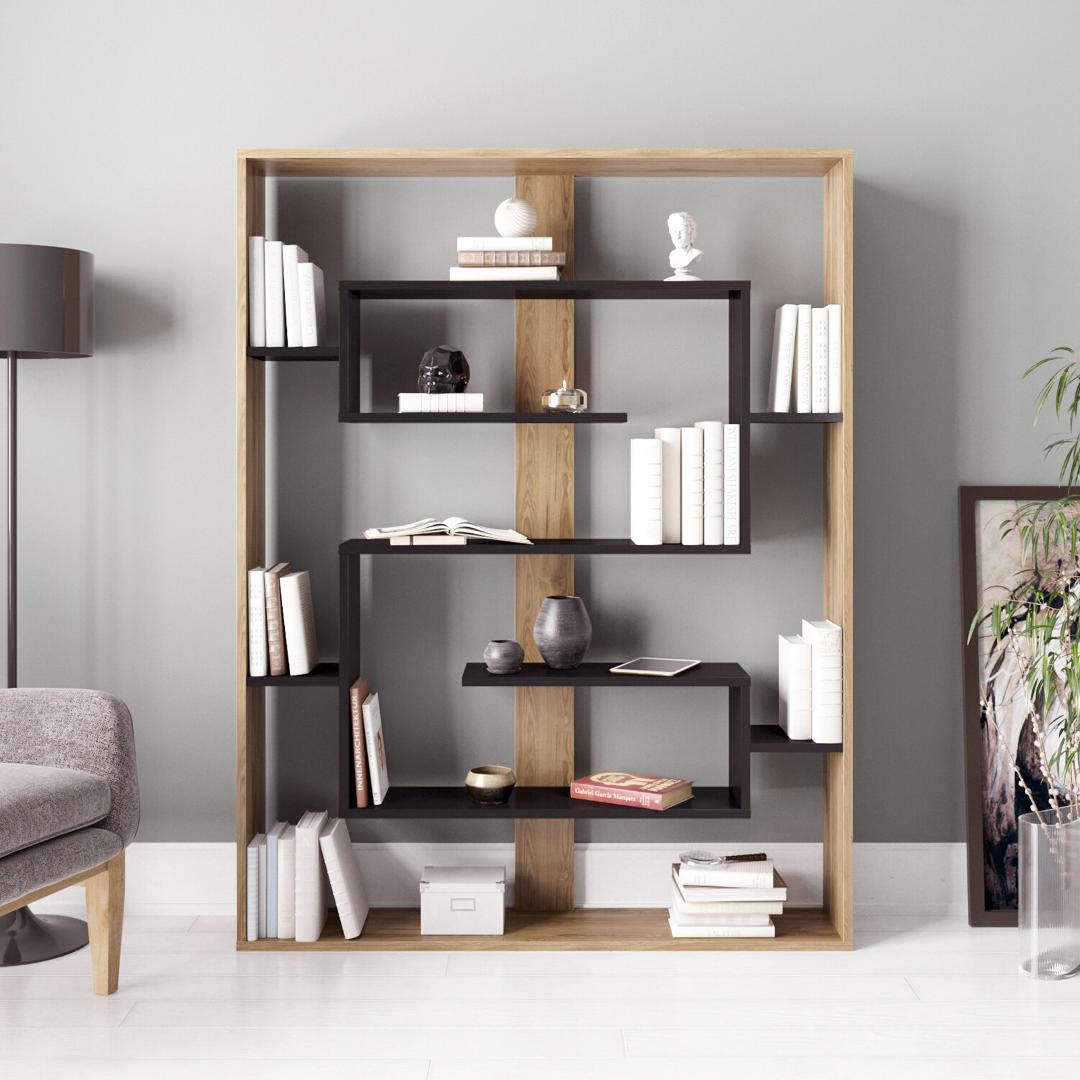 Giá sách gỗ công nghiệp tiện dụng SMLIFE Brock