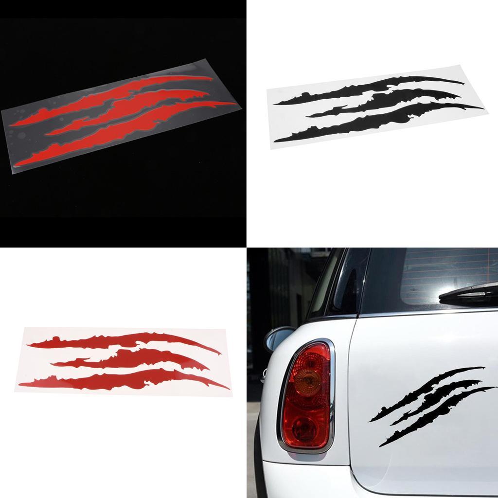 Monster Sticker Scratch Stripe Claw Marks Car Bike Auto Vinyl Sticker Decals