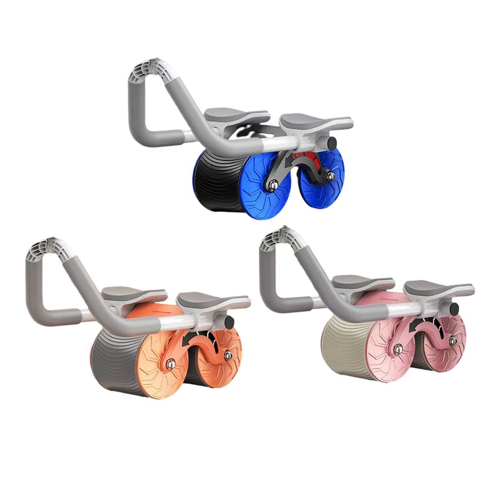 Bánh xe bụng ab con lăn bụng mỏng massager cuộn thể thao sức mạnh tập luyện thiết bị tập thể dục nữ màu xám nữ Color: Gray