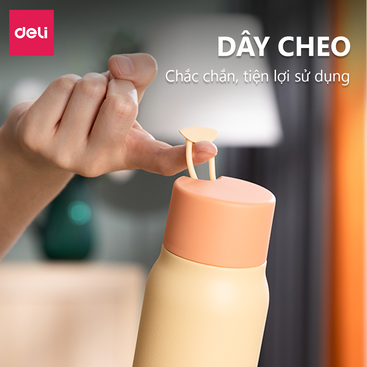 Bình Giữ Nhiệt Nóng Lạnh Vusign Inox 316 350ml Cao Cấp Cách Nhiệt Deli - Phù Hợp Cà Phê Trà Nước Ép Sinh Tố Đá Du Lịch Đi Học Tập Bình Nước Thể Thao Gym Yoga - LL606