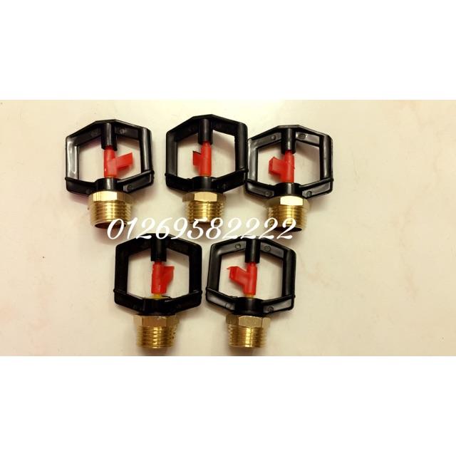 Set 5 béc tưới cây thân xoay,1 tia,ren đồng phi 15