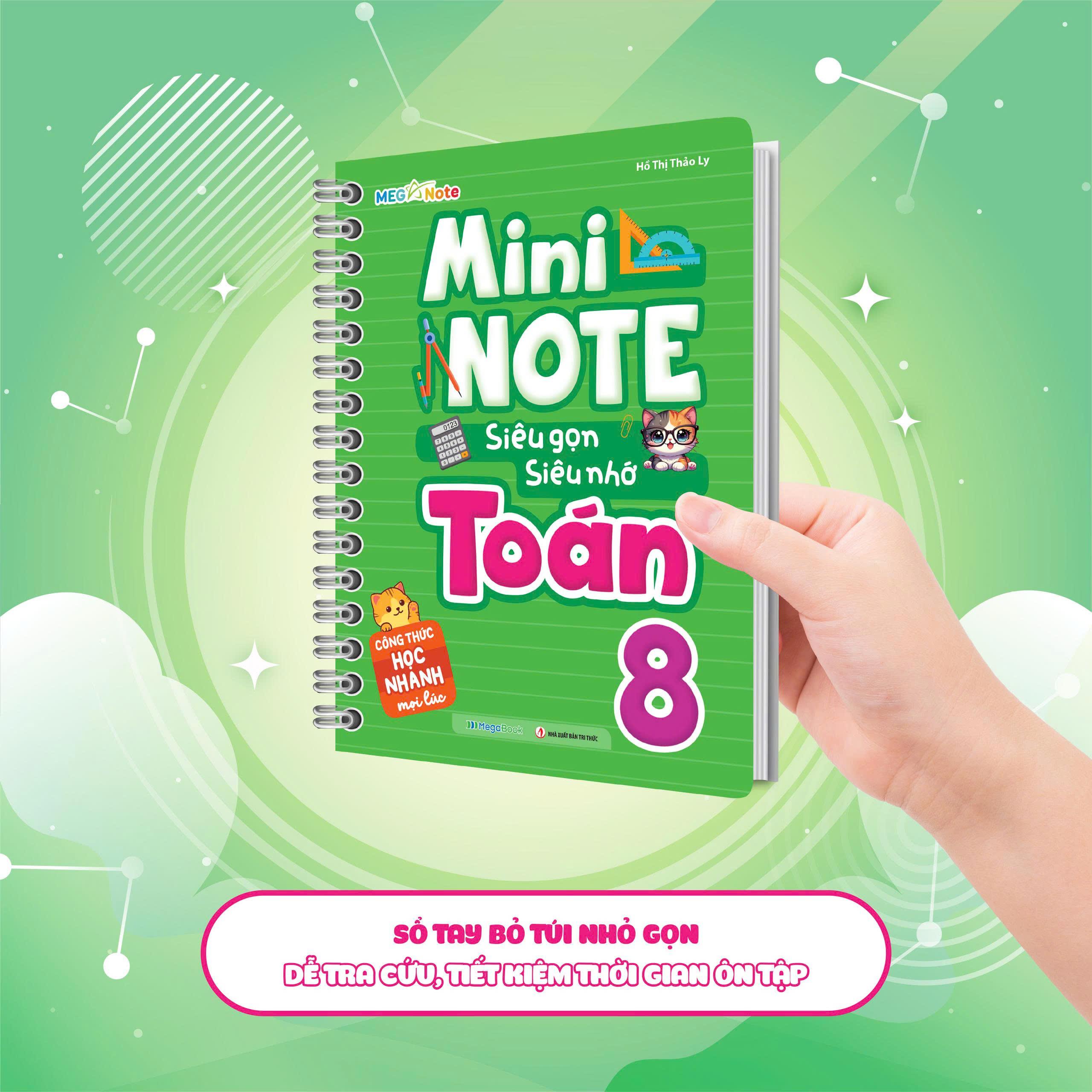 Sách - Mini Note - Siêu Gọn, Siêu Nhớ Toán 8