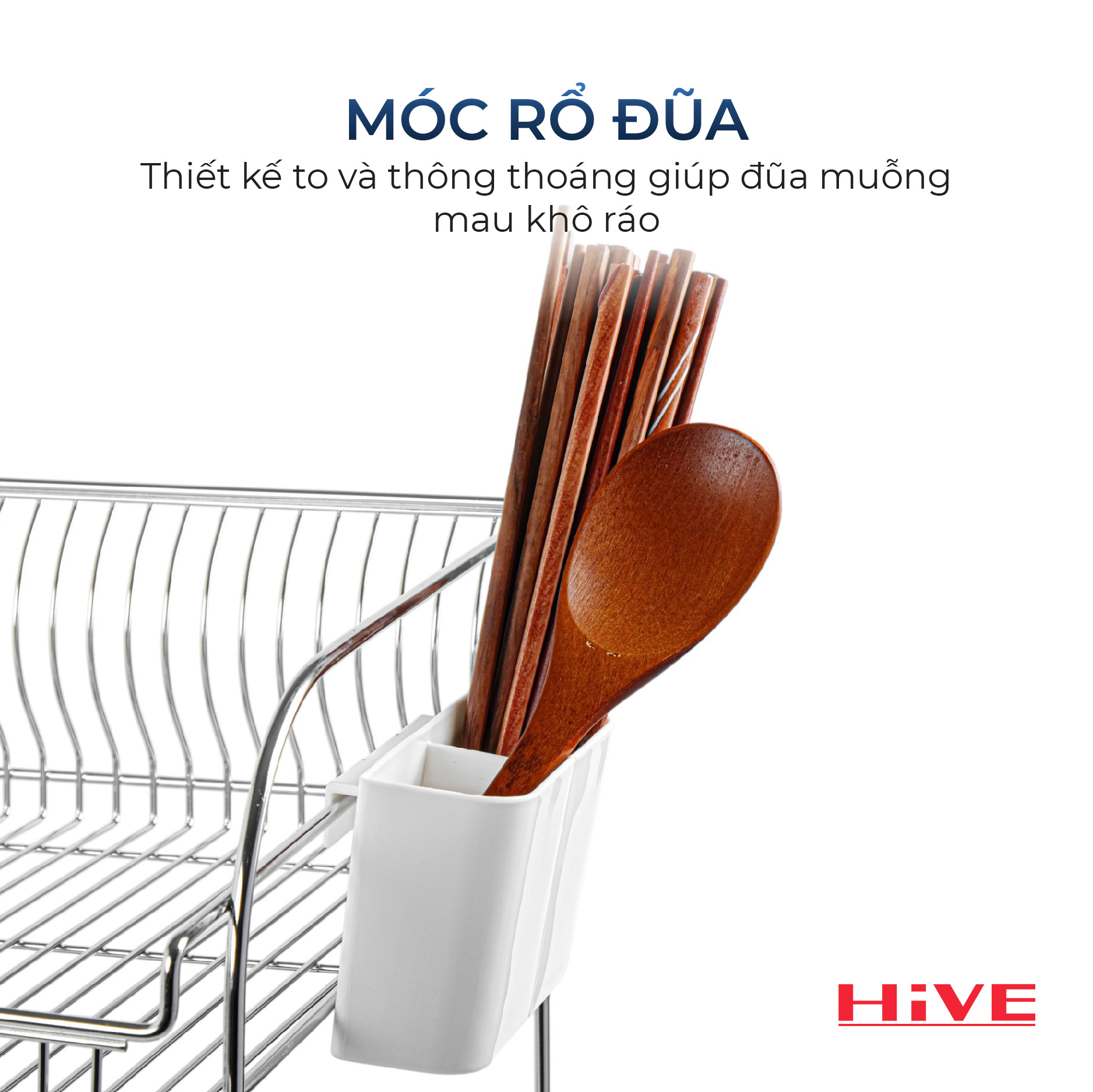 Kệ (giá) để chén bát HiVE DG Big 2 tầng inox 304