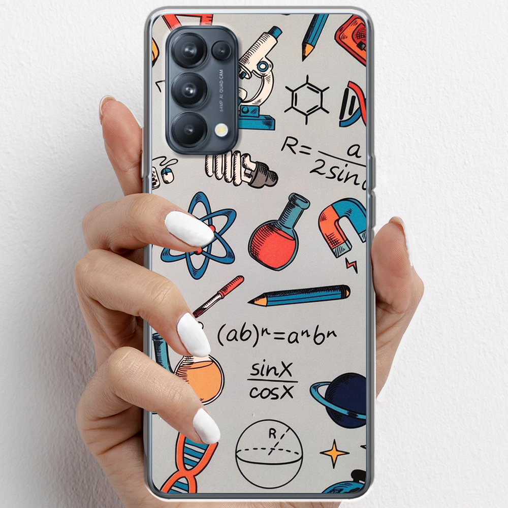 Ốp lưng cho Oppo Reno5, Reno5 Pro nhựa TPU mẫu Dụng cụ hóa học