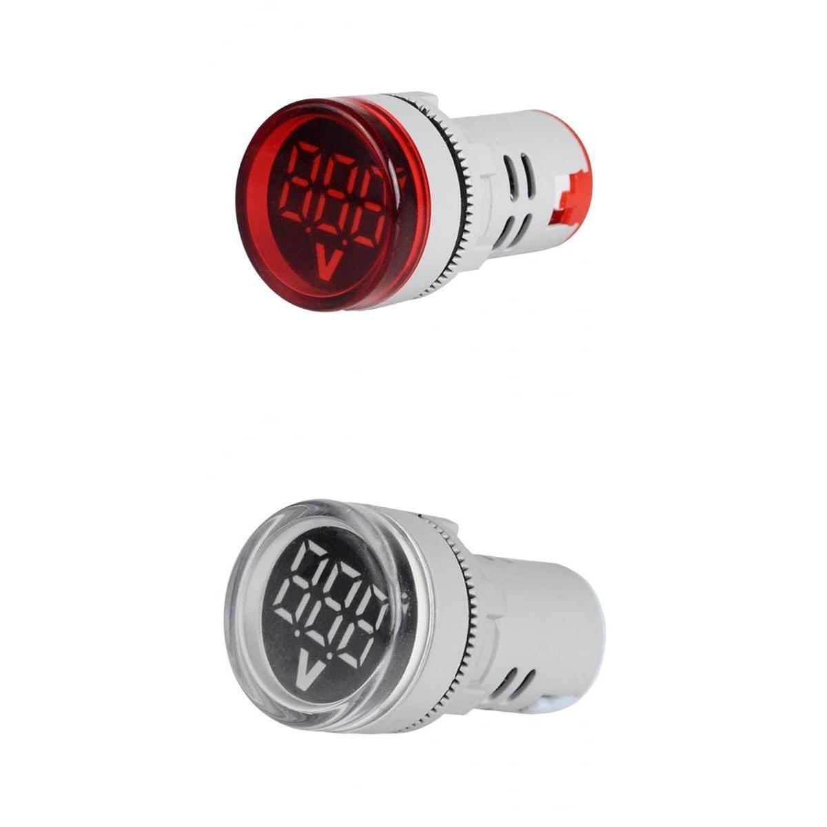 2x Voltmeter AC 12-500V Voltage Meter Power Monitor LED Indicator