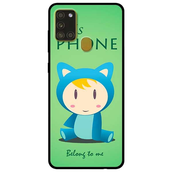 Ốp lưng dành cho Samsung Galaxy A21s mẫu Mèo Xanh