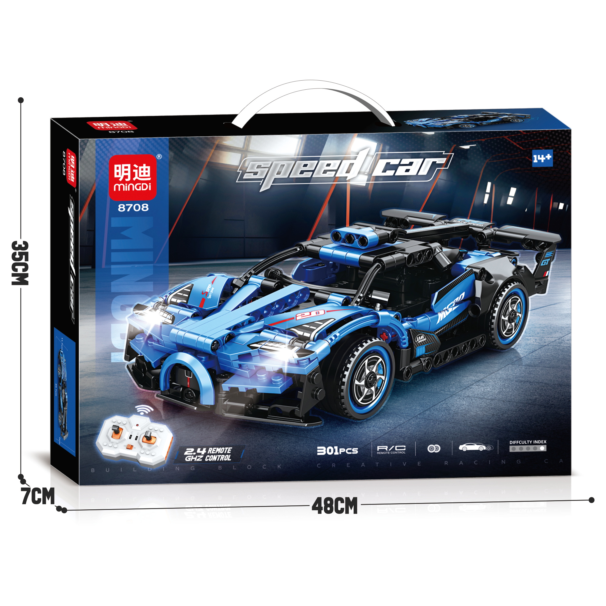 MINGDI - 8708 - 'Xe Đua Điều Khiển Từ Xa Tỉ Lệ 1:24 (301 Chi Tiết)