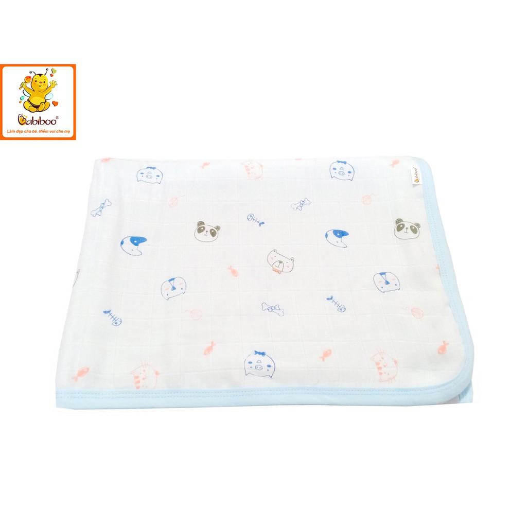 Mền sợi tre 6 lớp in hình cho bé BABIBOO – BK08