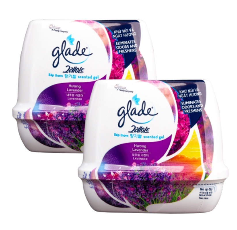 Bộ đôi Sáp Thơm GLADE Hương Lavender 180gx2