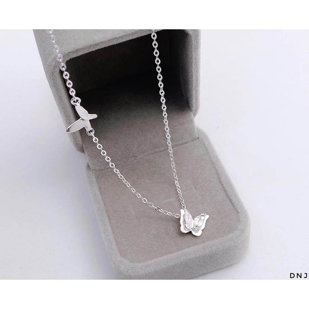 Dây chuyền nữ sợi mảnh thanh lịch bạc ta 925 MS082 phụ kiện trang sức vàng bạc an chi