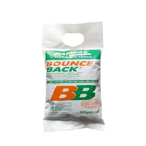 TÚI 0.5 KG - 1 KG - PHÂN HỮU CƠ ĐẬM ĐẶC BOUNCE BACK - PHÂN VI SINH - TAN CHẬM TRONG ĐẤT - HỖ TRỢ SỰ PHÁT TRIỂN CỦA VI SINH VẬT