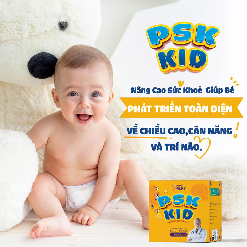 Siro Trẻ Em PSK KID - Giúp Bé Ăn Ngon Và Tăng Sức Đề Kháng - Chính Hãng Matxi Corp