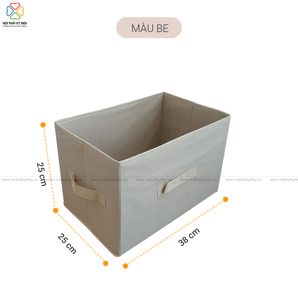 HỘP VẢI ĐỰNG QUÂN ÁO KHÔNG NẮP