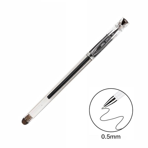 Bút Gel 0.5 mm - Deli EG85-BK - Mực Đen