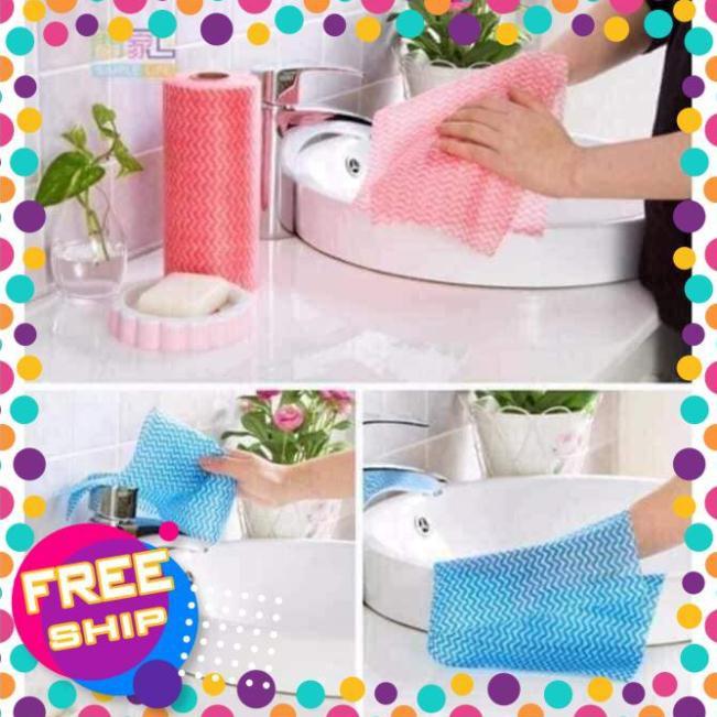Cuộn khăn vải không dệt lau nhà bếp đa năng