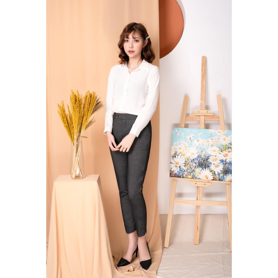 Quần âu màu ghi Hoa Việt