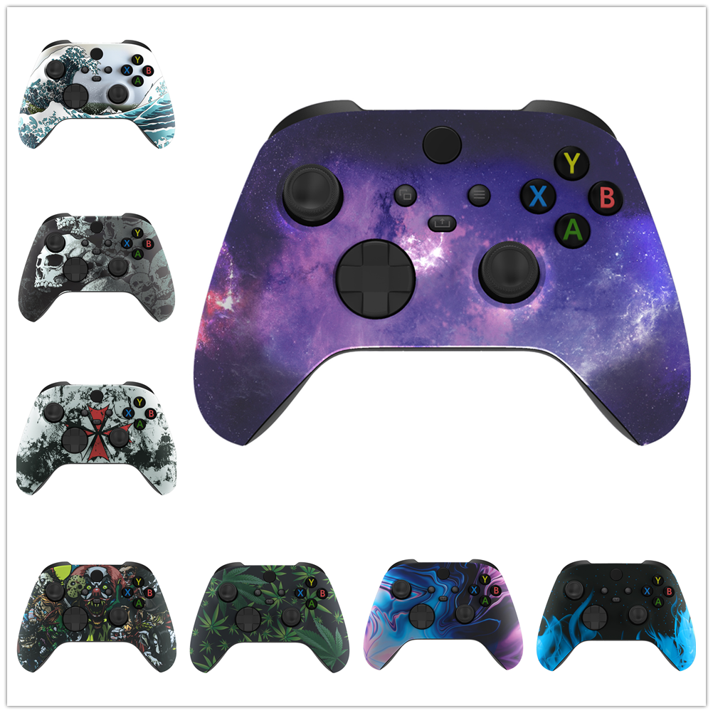 Vỏ ngoài thay thế eXtremeRate Mặt nạ vỏ tùy chỉnh cho bộ điều khiển X-box Series S - KHÔNG bao gồm bộ điều khiển Màu sắc: Green Weeds