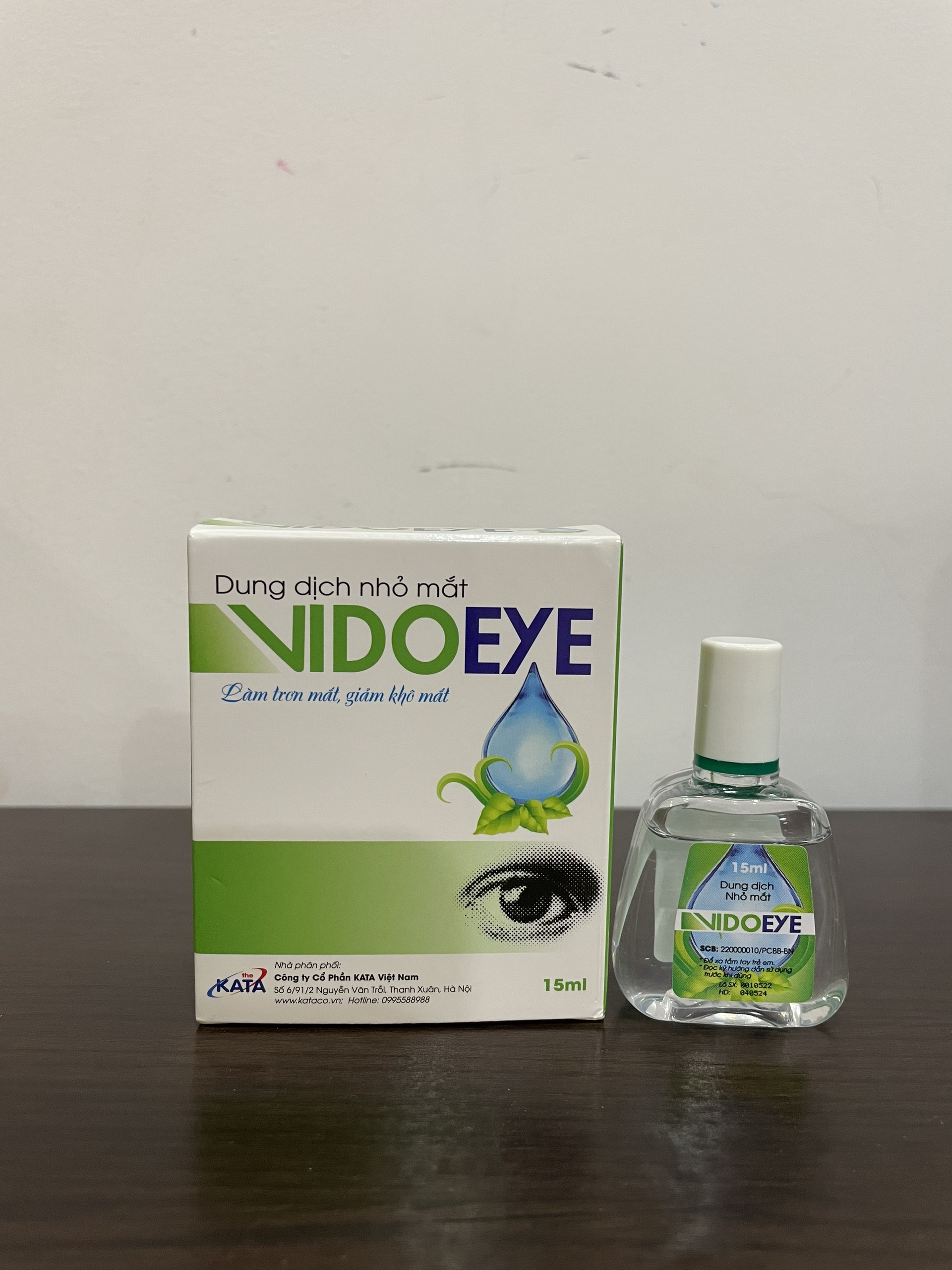 Nhỏ dưỡng mắt VidoEye 15ml- làm trơn mắt giảm mỏi mắt và ngứa mắt