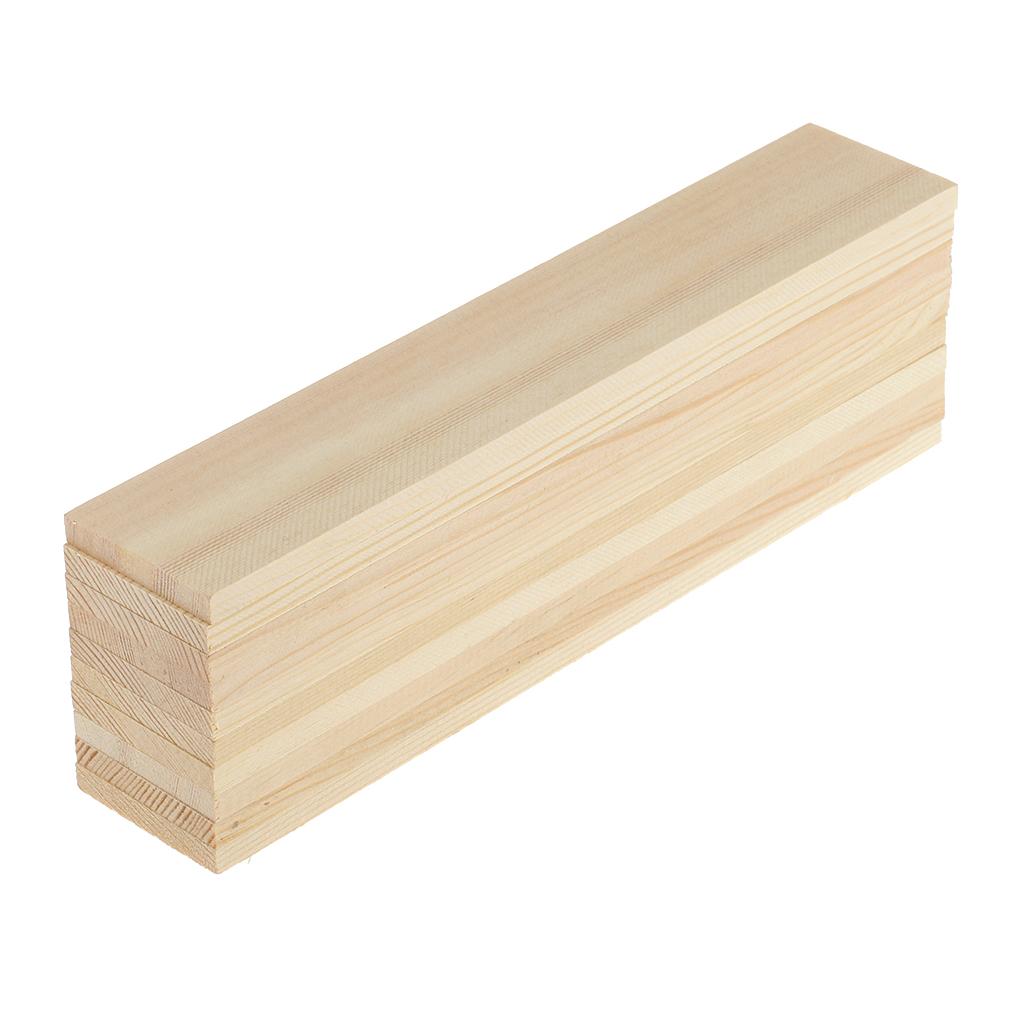 20x Smooth Unfinished Wood Slices Crafting Pieces for Modelling Material