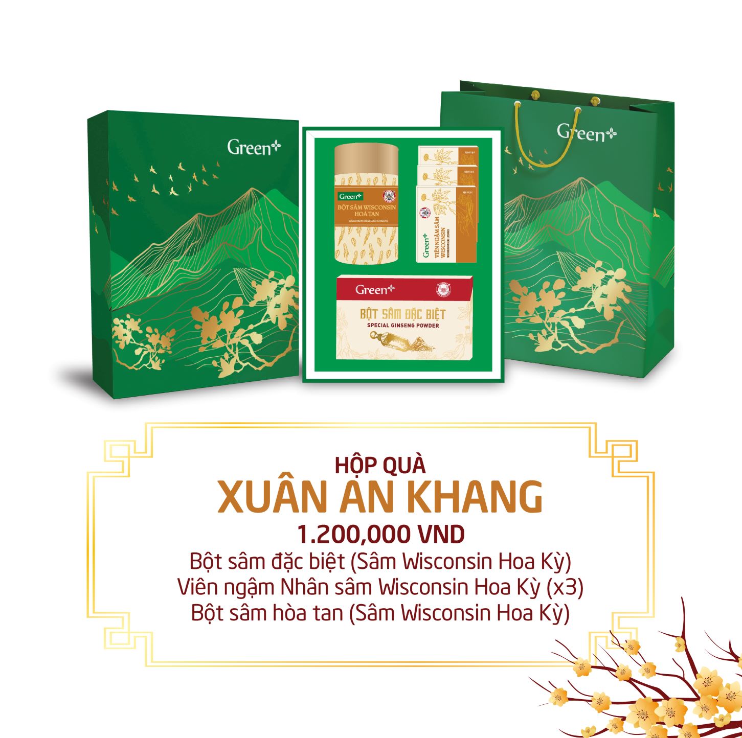 Hộp quà tết 2025 - Hộp quà sức khỏe Xuân An Khang