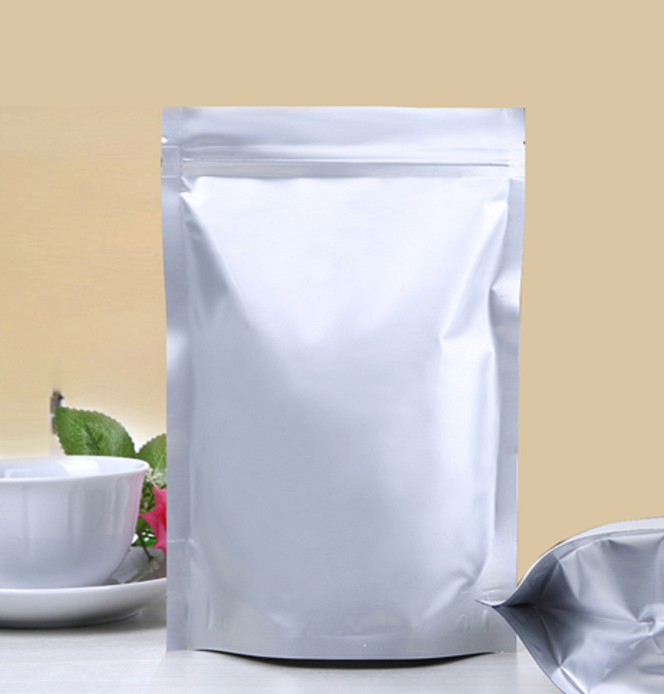 0.5KG Túi Zip bạc - Túi zip 2 mặt bạc - túi đựng thực phẩm khô, nước - size