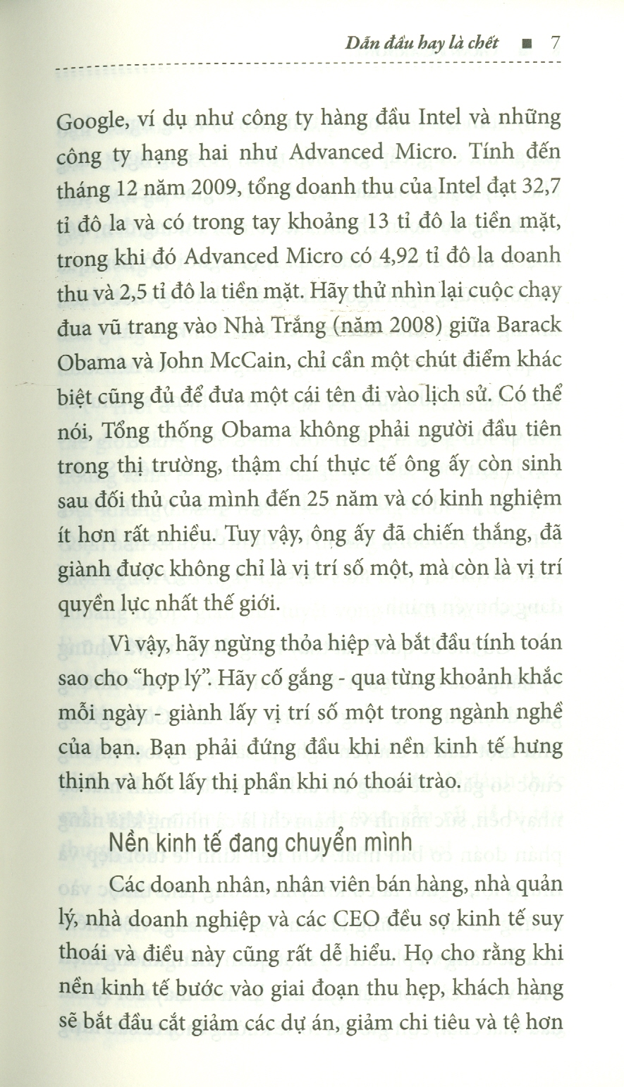 DẪN ĐẦU HAY LÀ CHẾT - Chiến Lược Bán Hàng Để Chiếm Lĩnh Thị Trường Và Hạ Gục Đối Thủ (Bản in năm 2022)