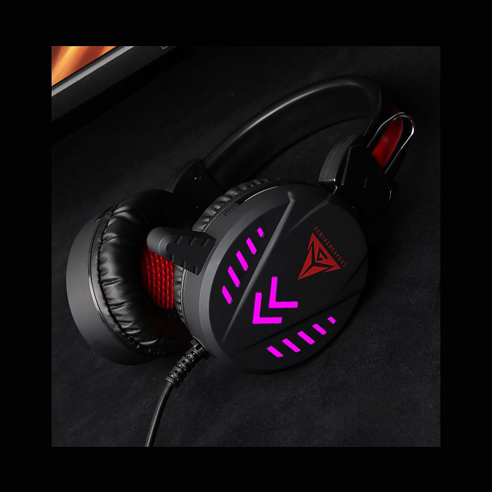 Tai nghe chơi game có dây A1 3.5mm USB có dây tuần hoàn bảy màu Micrô giảm tiếng ồn